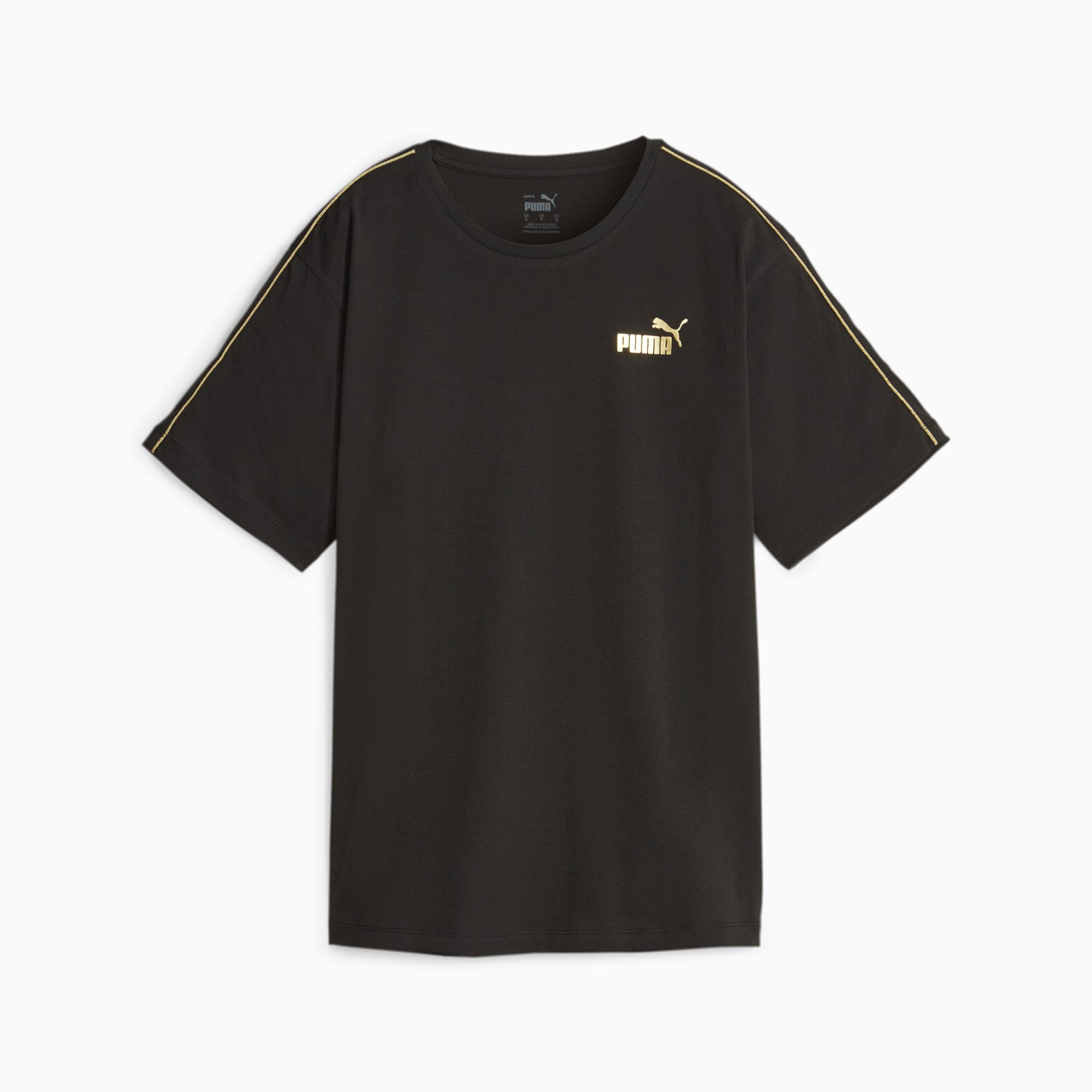 Zwart shirt met top gouden opdruk dames